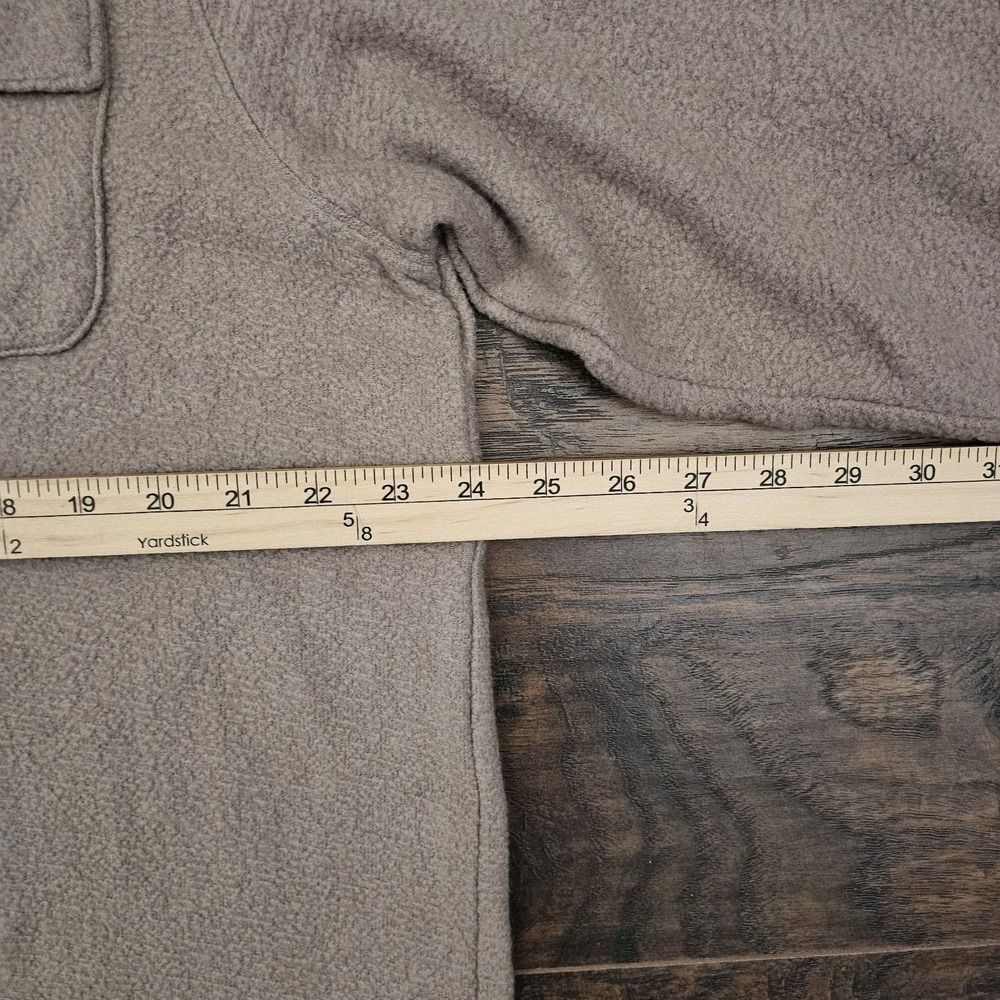 PINK Victoria's Secret Womens XL Brown Fleece Button Up Top NWT Cozy Warm - Picture 6 of 10